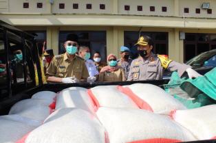 Sebanyak 10 Ton Beras, Mura Terima Bantuan Paket Sembako dari Mabes Polri